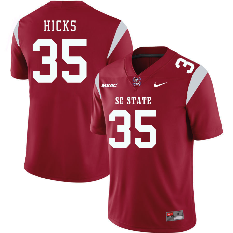 Men-Youth #35 Tyrone Hicks South Carolina State Bulldogs 2023 College Football Jerseys Stitched-Red